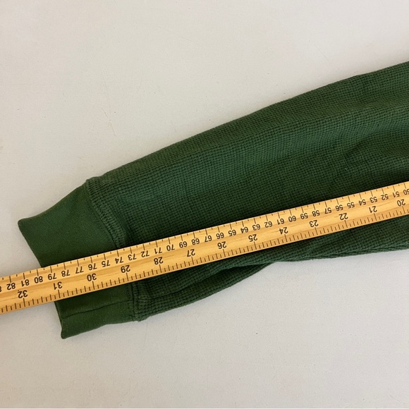 Open Trails Men's Long Sleeve Waffle Knit Shirt Green Size XL - Picture 8 of 10